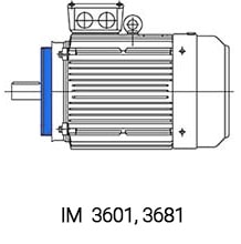 IM3681 электродвигатель АИР180 с малым фланцем